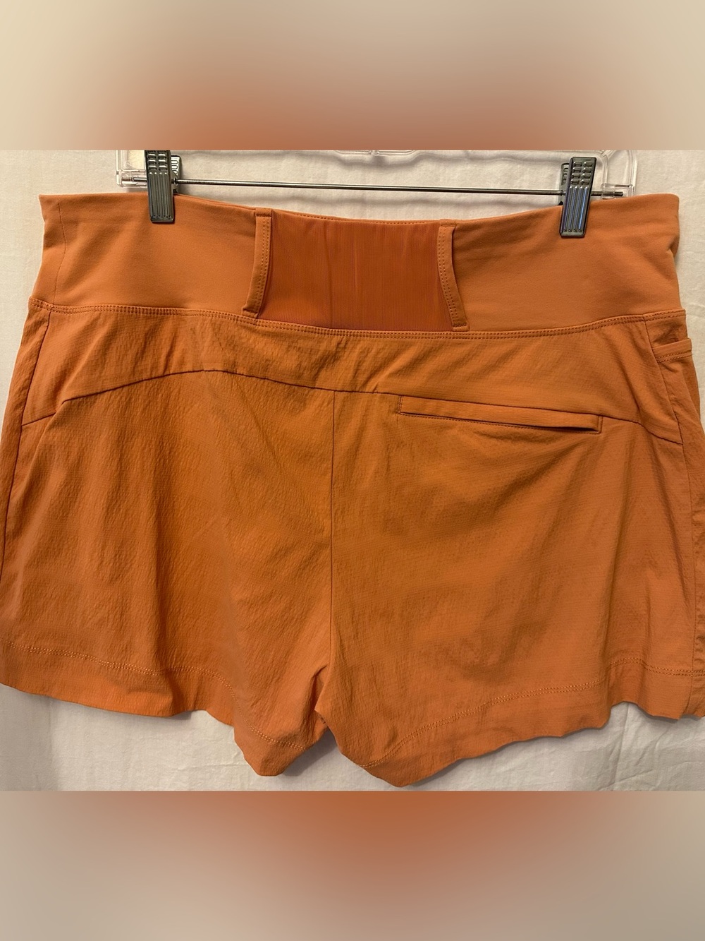 Athleta Trekkie North Shorts Terracotta Orange Hiking Travel XL Utility - Picture 4 of 9